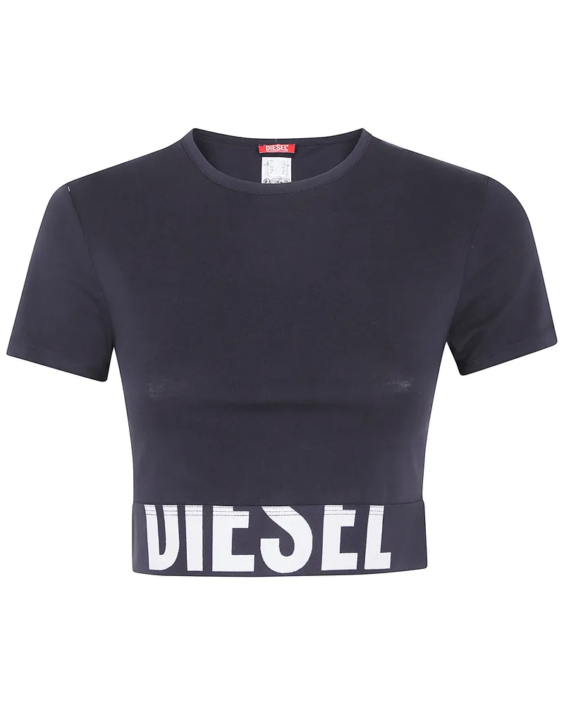 Diesel T-Shirt Cropped "Uftee Sport Black