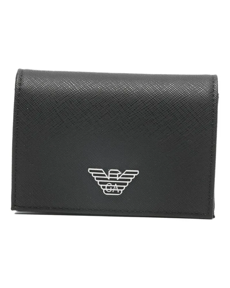 Emporio Armani Wallet Leather Black Black