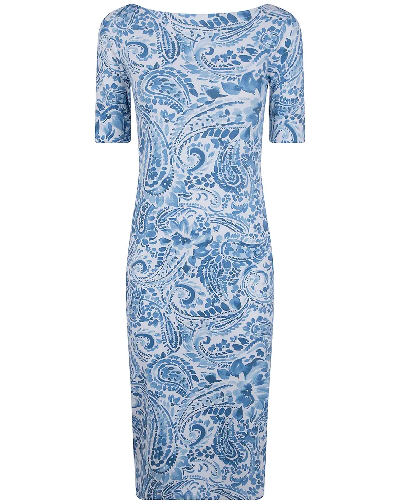 Ralph Lauren Knit Midi Dress White