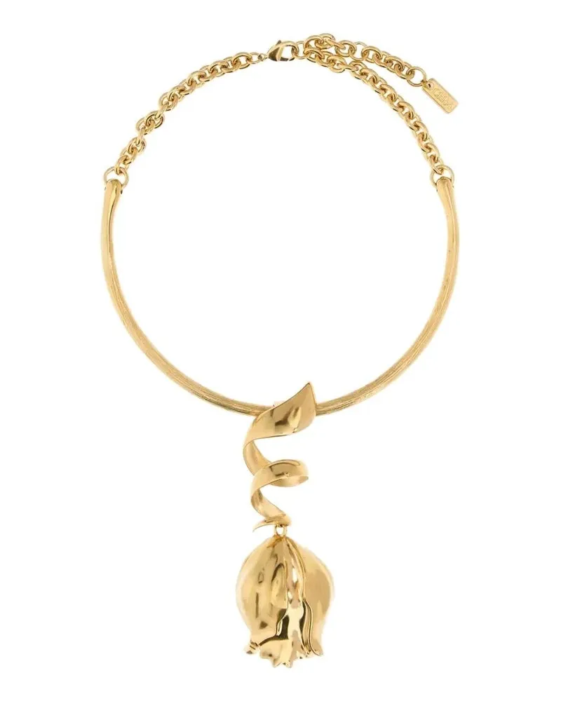 Chloé Necklace Pendant "Pendant Necklace Metallic