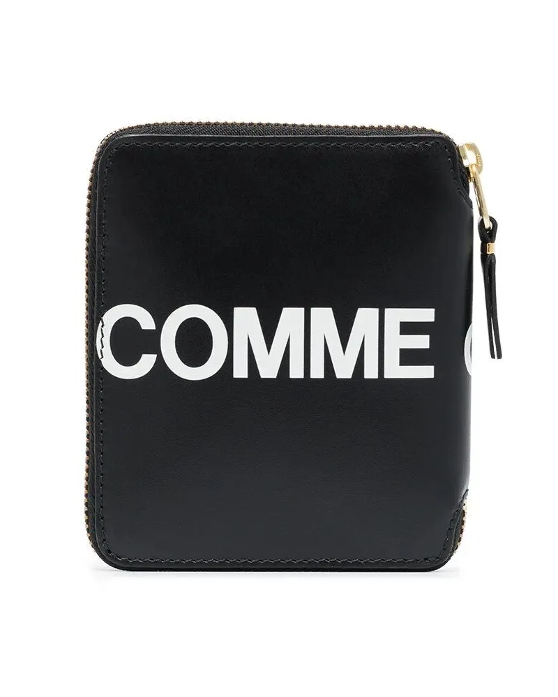 Comme des Garçons Huge Logo 125X105 Mm Wallet Black