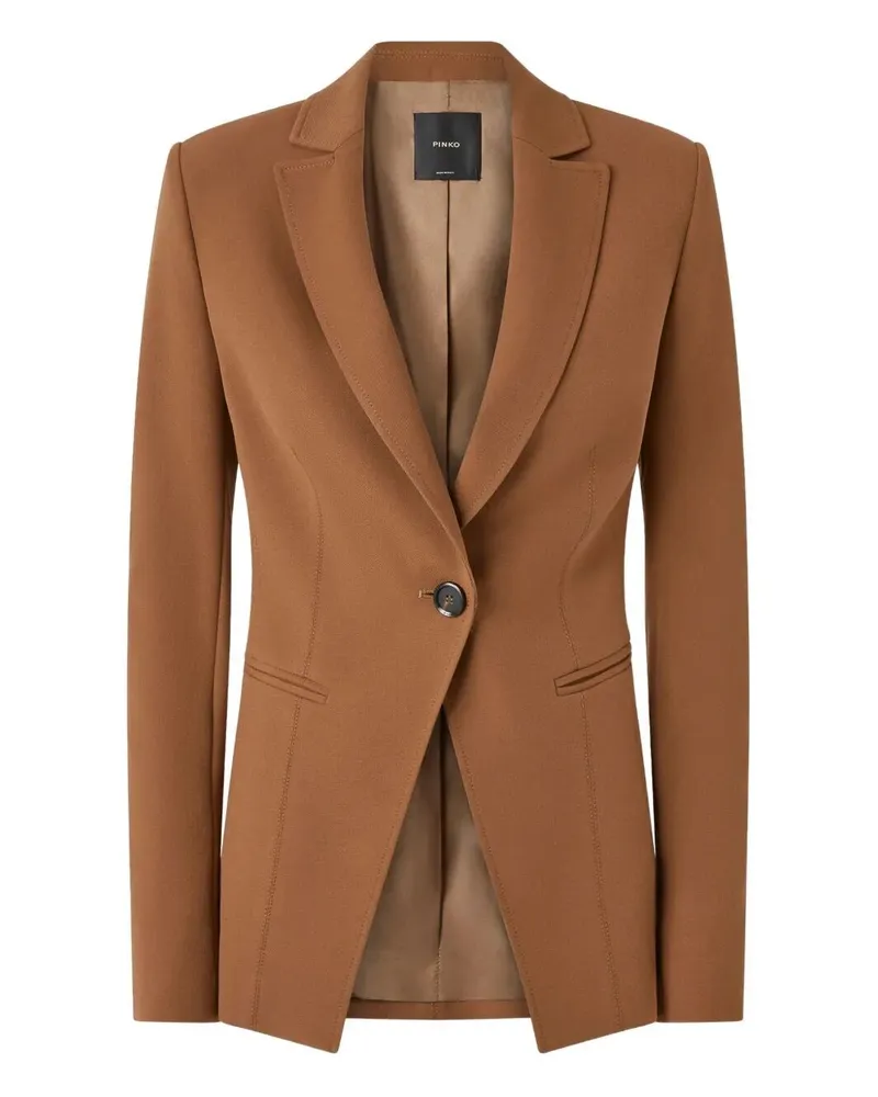 Pinko Granaglie" Crepe Poly Blazer Brown