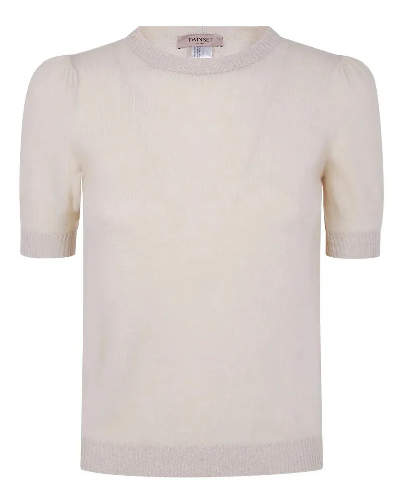 Twin-Set Round Neck Sweater Metallic