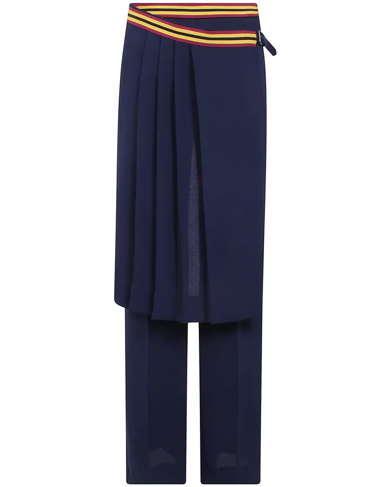 Dries van Noten Pants Navy "Prestona Blue