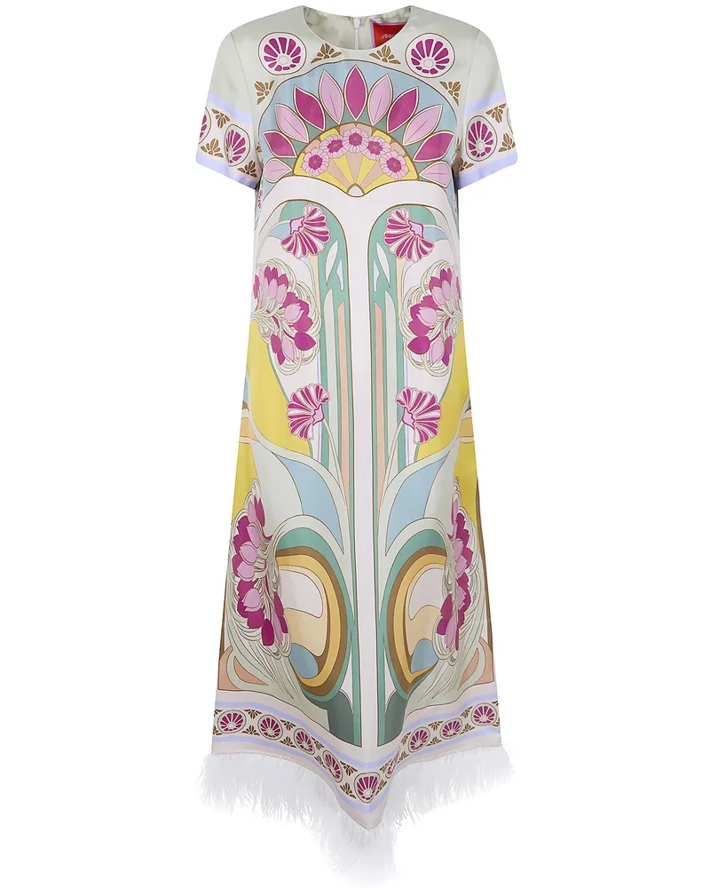 La DoubleJ Placée" Swing Dress White