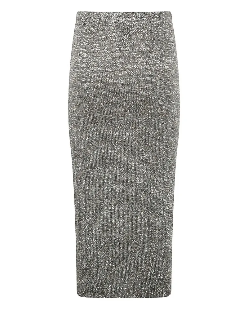 D.EXTERIOR D. EXTERIOR Soft Sequins Straight Skirt Green