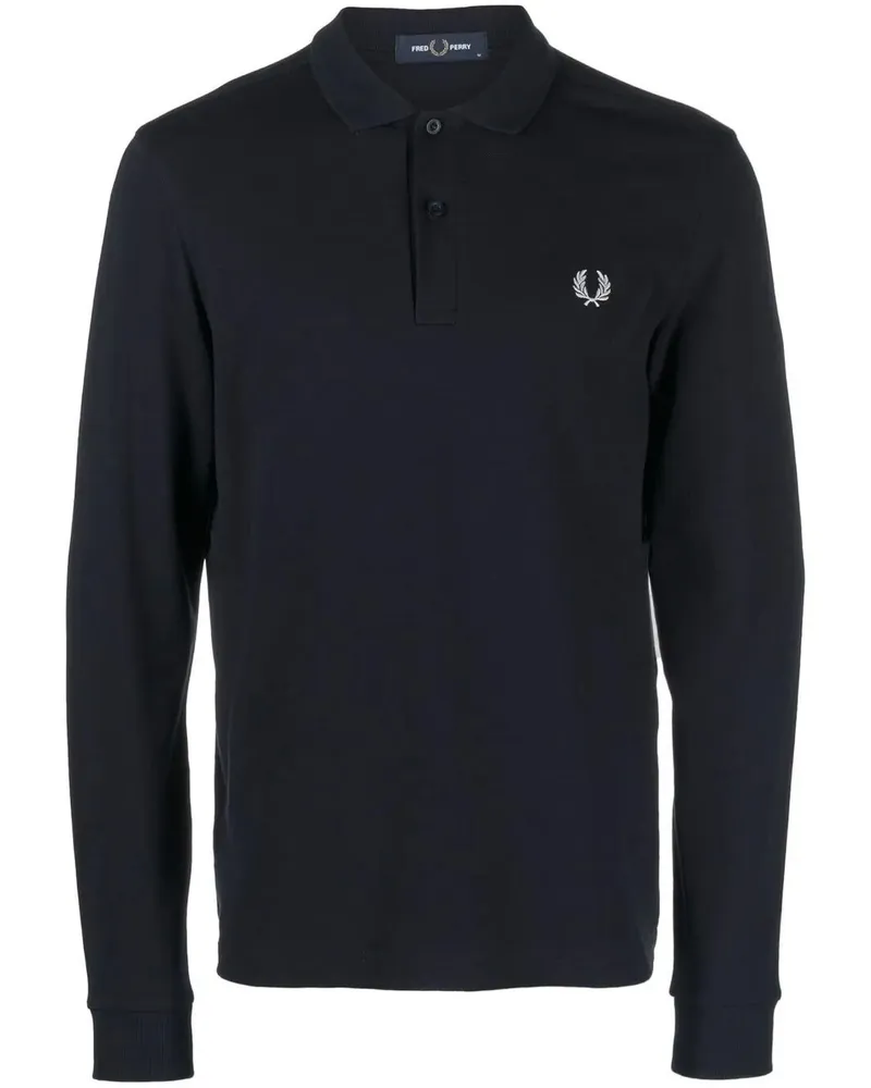Fred Perry Fred Perry Long Sleeve Fred Perry Shirt Blue
