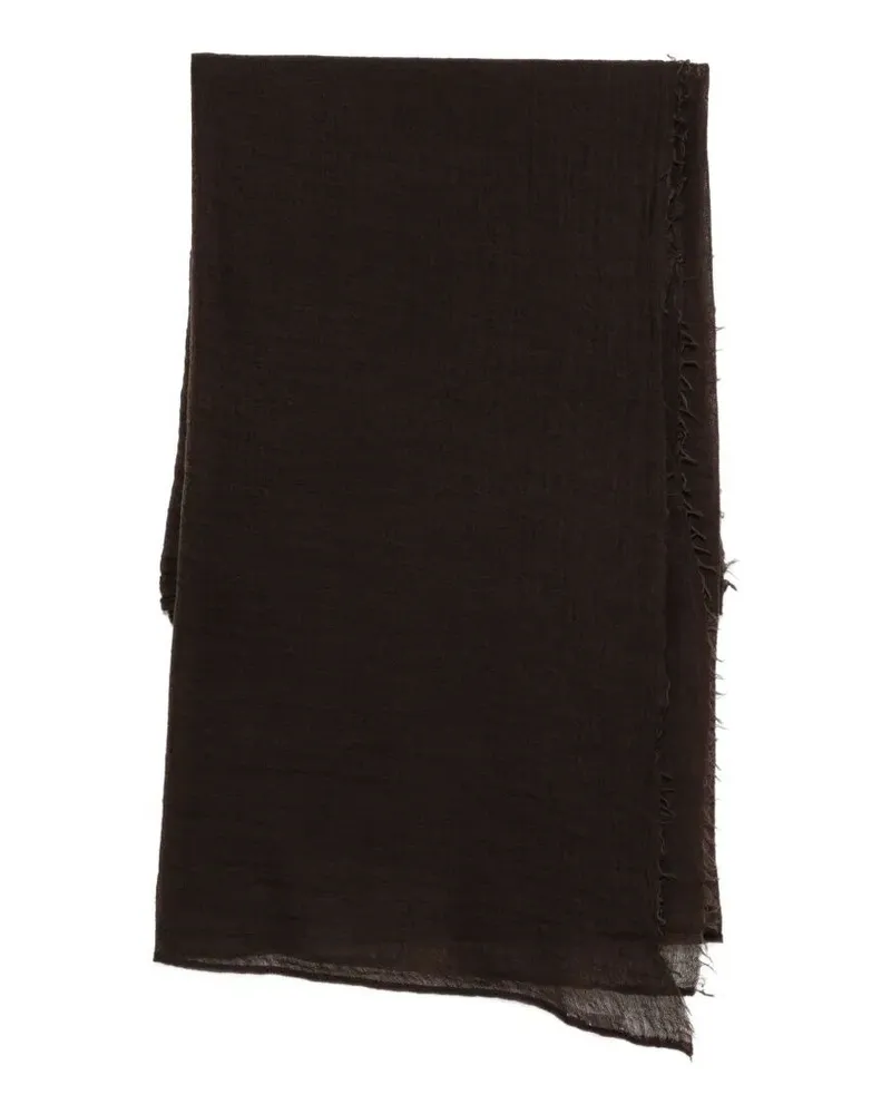 Destin Scarf Wool Cashmere "Giglio Mega 140X180 Cm Brown