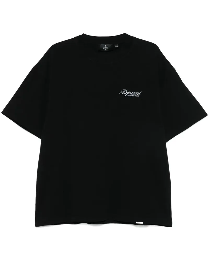 REPRESENT Represent Owners Club Script T-Shirt Black