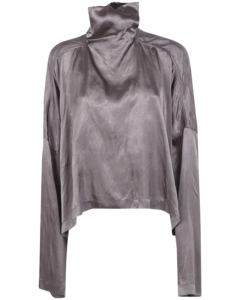 Rick Owens Jumbo Tabard Cropped" Top Gray