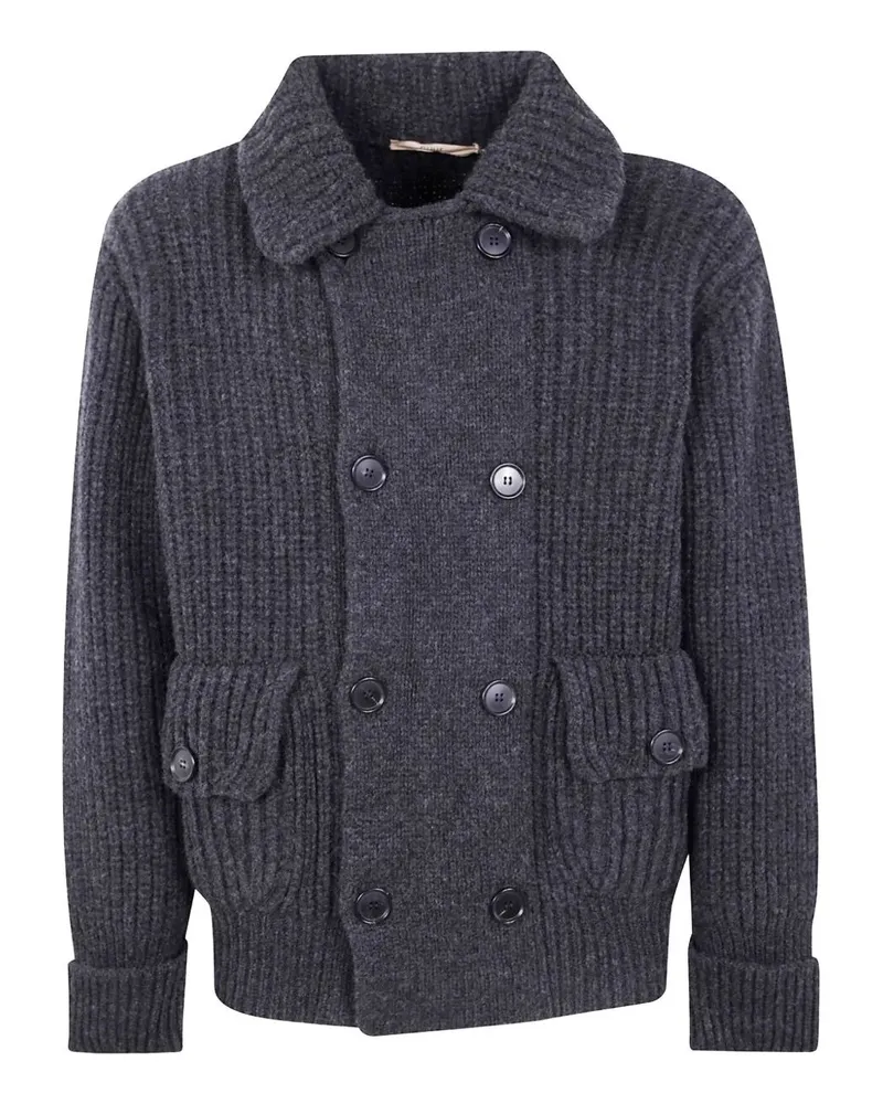Nuur Long Sleeves Double Breast Jacket Gray