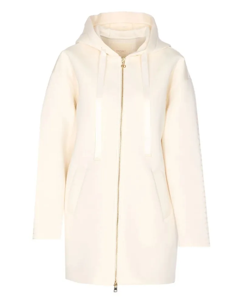 Twin-Set Zip-Up Jacket White
