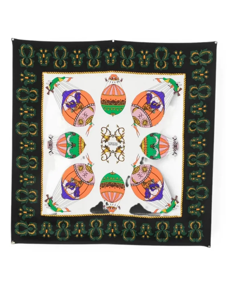 Essentiel Scarf Printed "Kontact Black