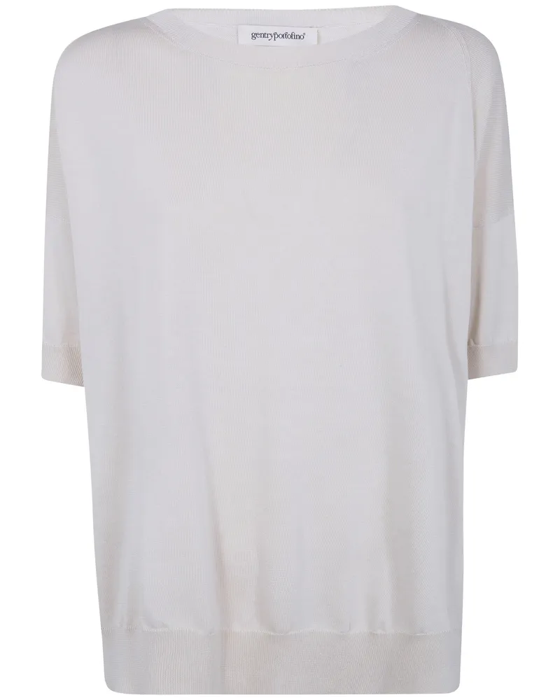 Gentryportofino Knit Sweater Beige