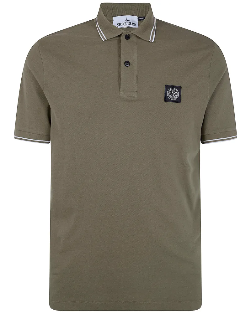 Stone Island Short Sleeves Polo Shirt Green