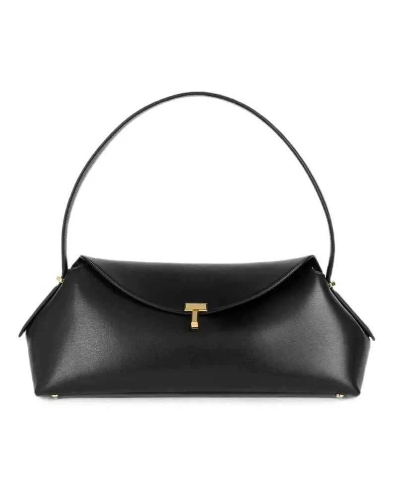 Totême Shoulder Bag Leather "T-Lock Black