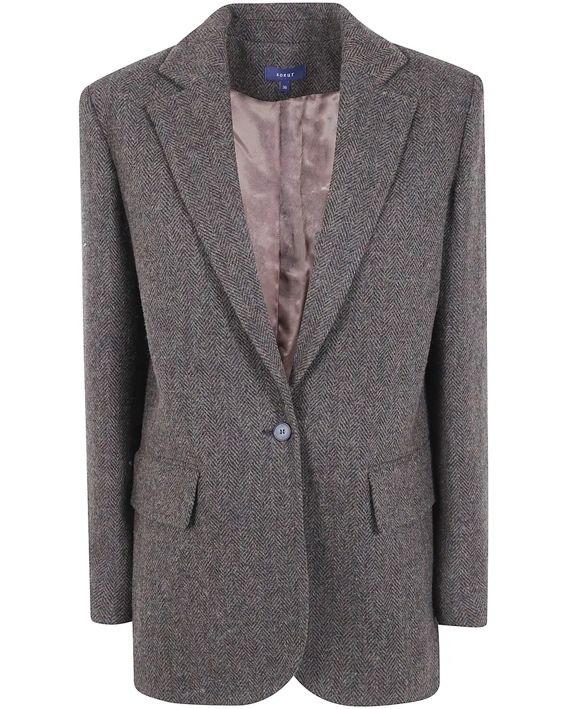Soeur Jacket Main Feature "Sevres Brown