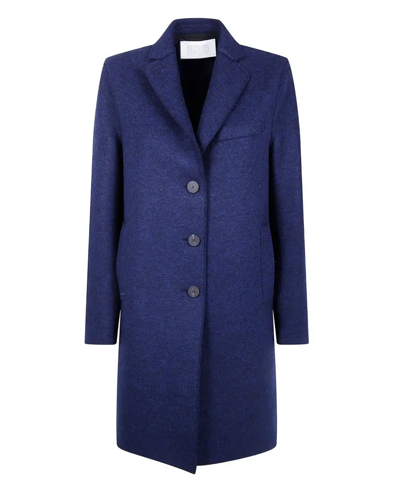 Harris Wharf London Women Topcoat Pressed Wool Blue