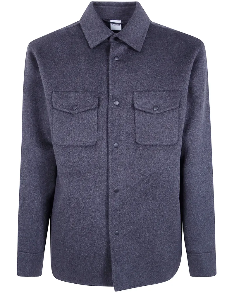 ASPESI Shirt Long-Sleeve "13 Dub Gray