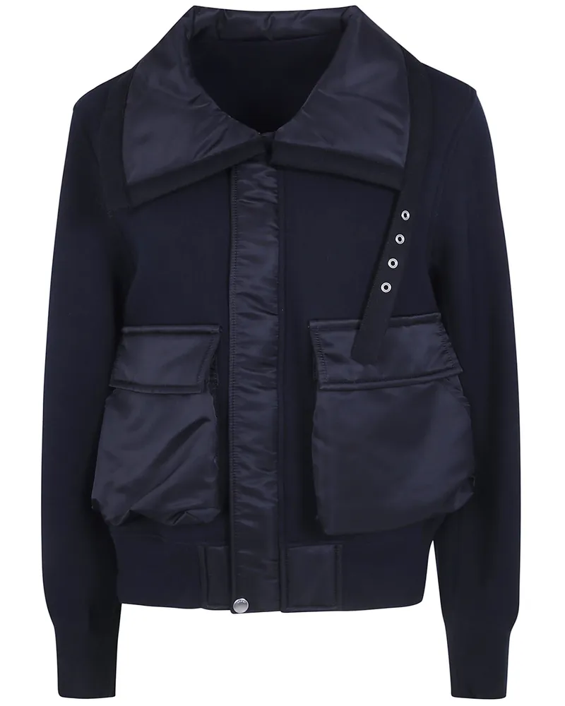Sacai Jacket Sponge Sweat Blouson Black