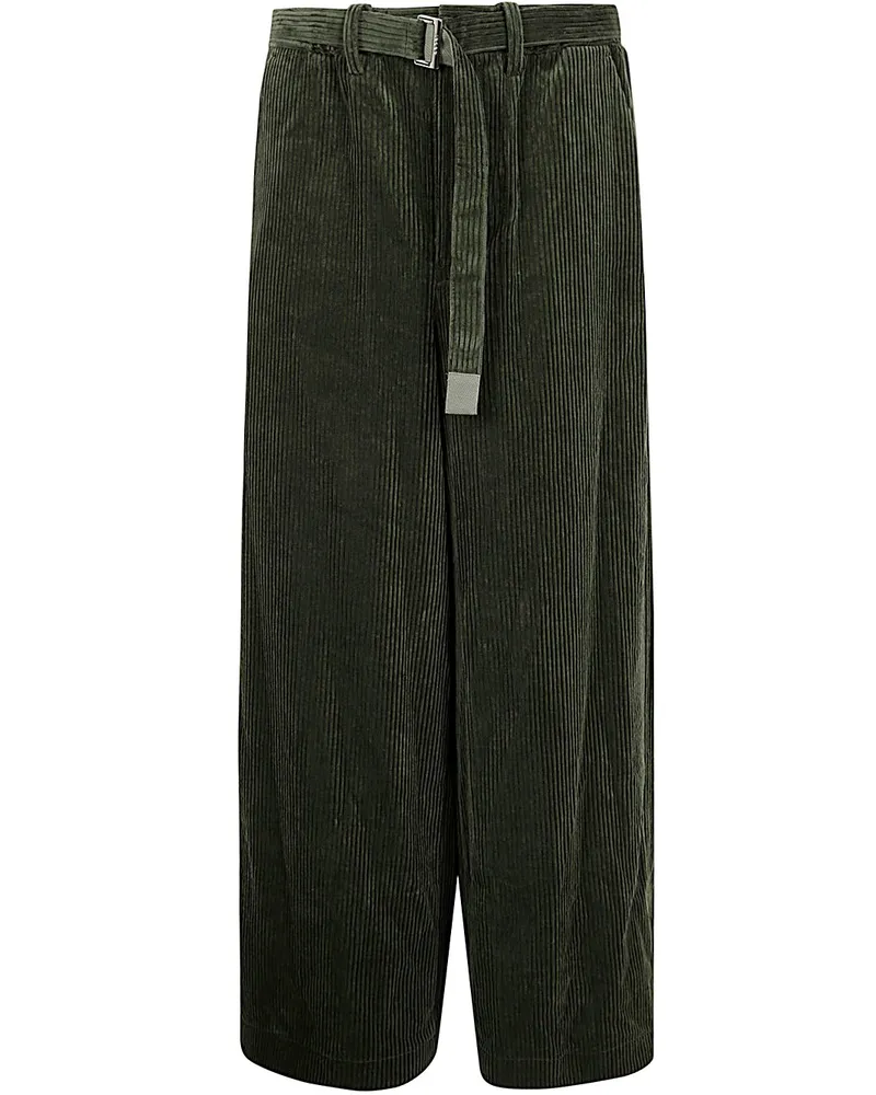 Sacai CORDUROY PANTS Green