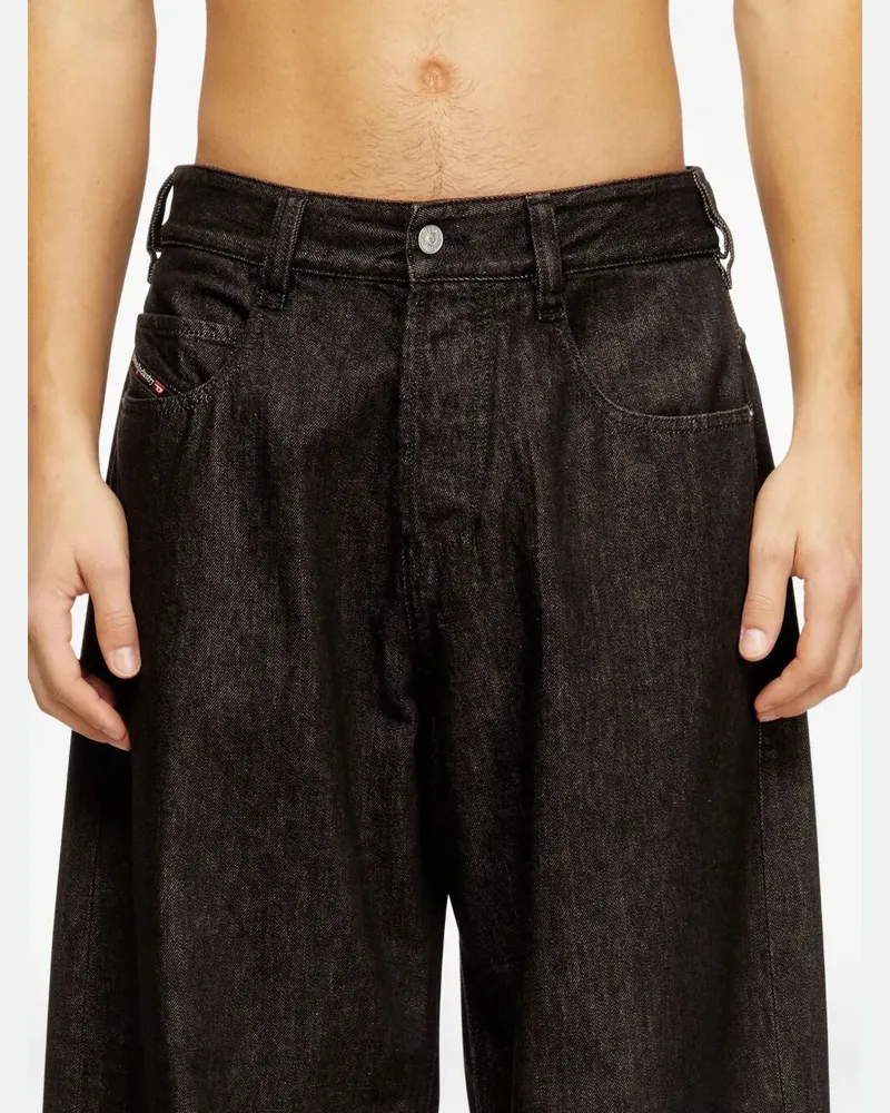 Diesel 1997 D-Enim-M" Wide Leg Jeans Black