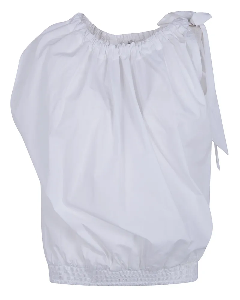 Essentiel Jaylah Smocked Top White