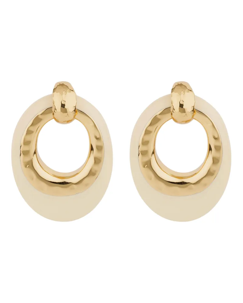 Gas Bijoux Selva" Gold Plated And Acetate Earrings Metallic