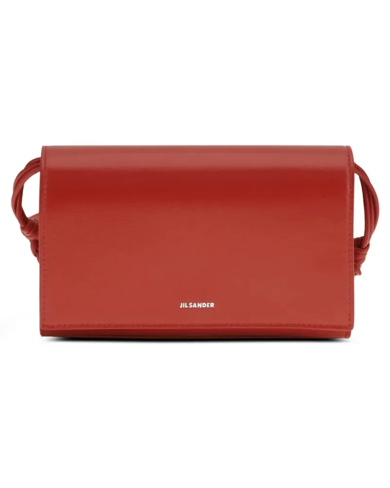 Jil Sander Tangle" Crossbody Wallet Red