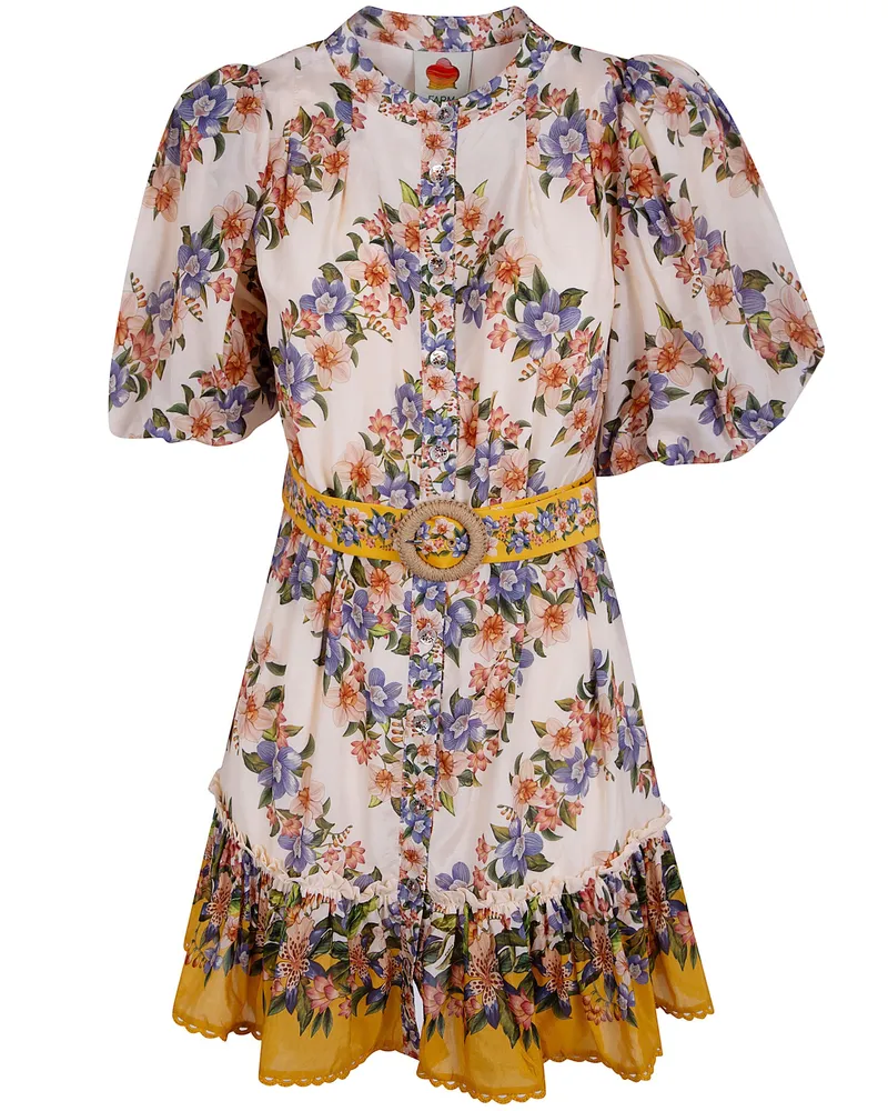 FARM Rio Mini Dress Beige