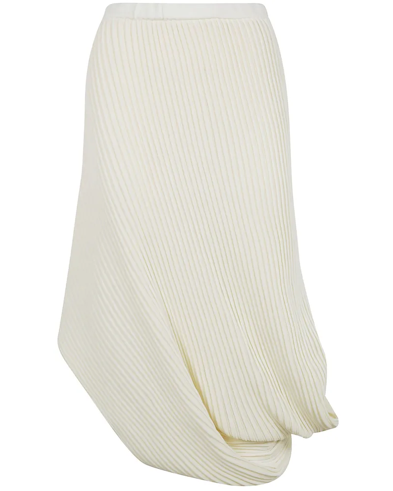 Issey Miyake Stream Skirt White