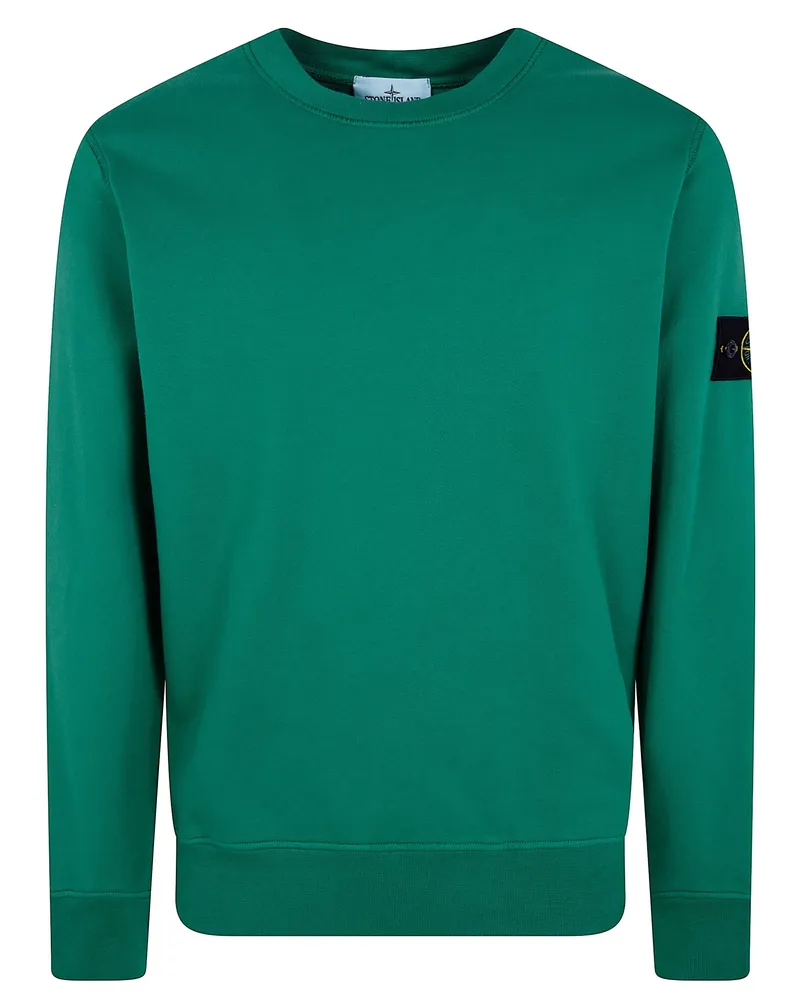 Stone Island Round Neck Sweatshirt Brown