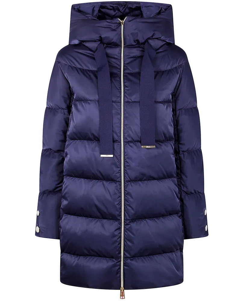 Herno A-Shape" Hooded Jacket Blue