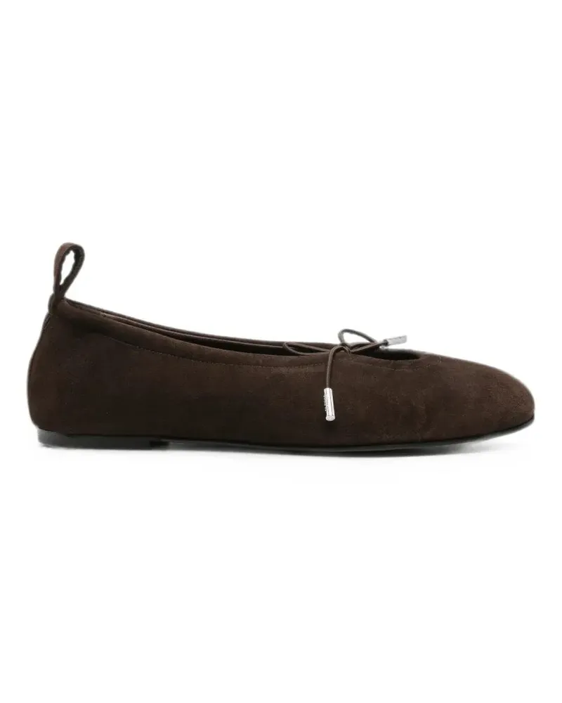 Alohas Ballet Flats Leather "Rosalind Brown