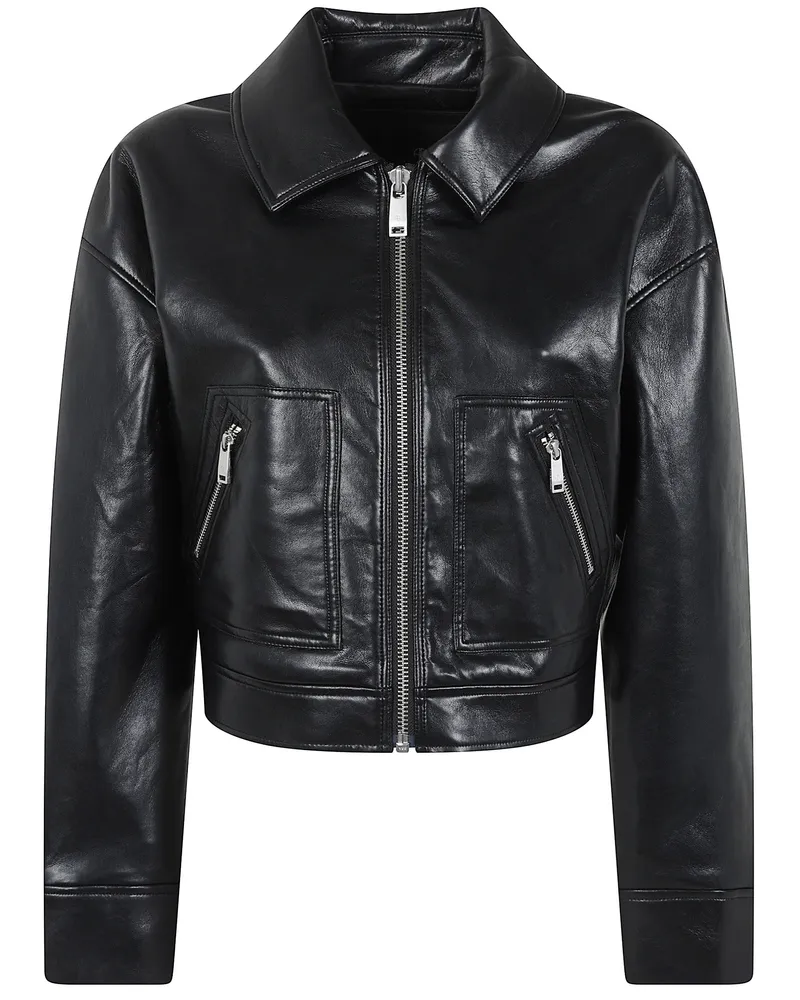 Anine Bing Jacket Recycled Leather "Assan Black