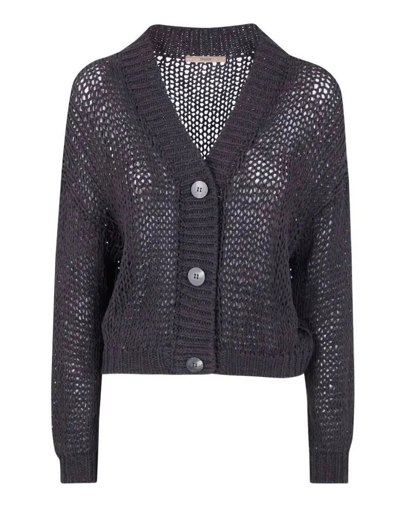 Nuur Long Sleeves Cardigan Brown