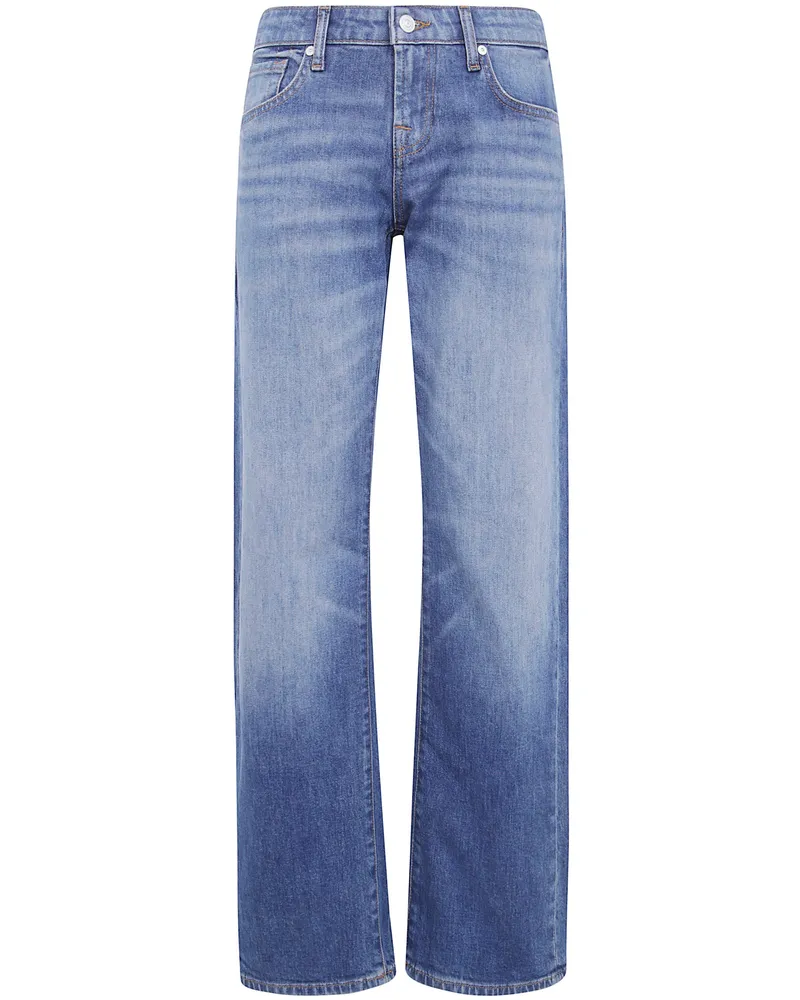7 for all mankind Jeans Gamba Larga "Belted Low Straight Wide Leg Blue