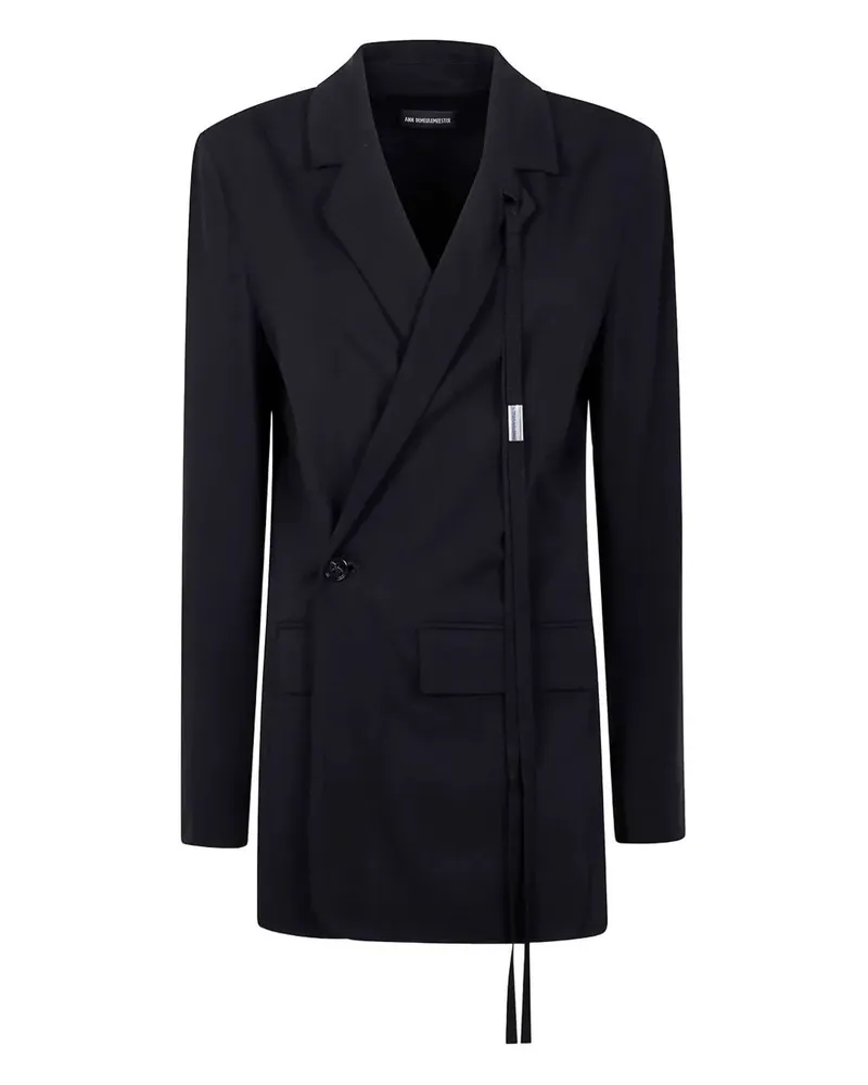 Ann Demeulemeester Olena" Wrap Deconstructed Jacket Black