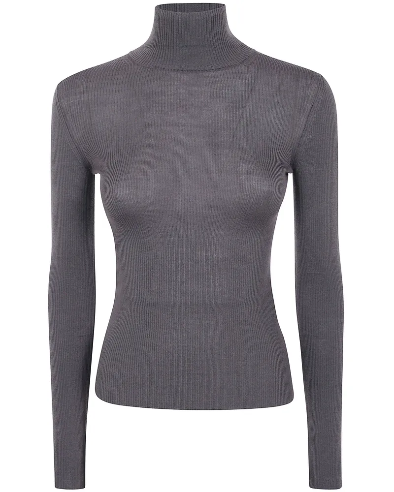 Max Mara Turtleneck Sweater "Mxs Cavallo Gray