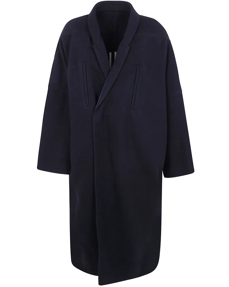 Rick Owens Wool Coat "Poiret Black