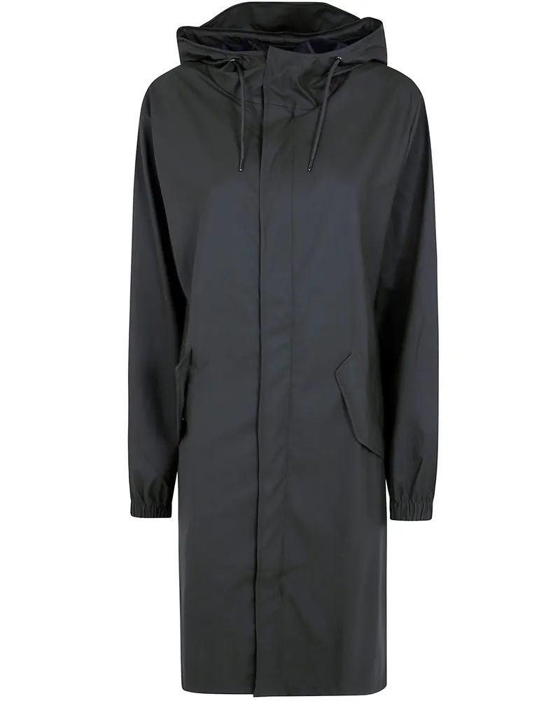 RAINS Coat Hooded "Fishtail Green