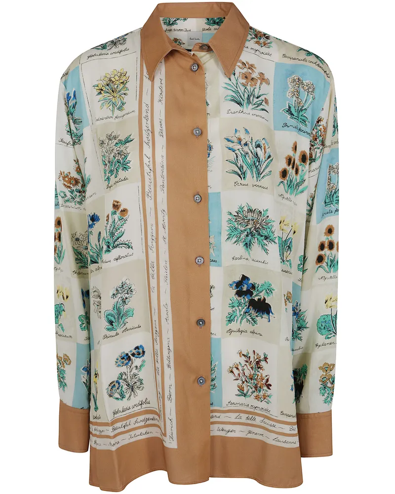 Paul Smith Shirt Floral Design "W1r.351B. W11331 White
