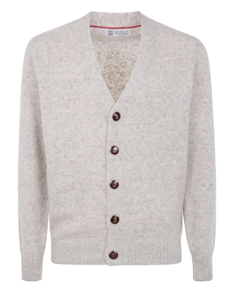 Brunello Cucinelli Classic Cardigan Gray