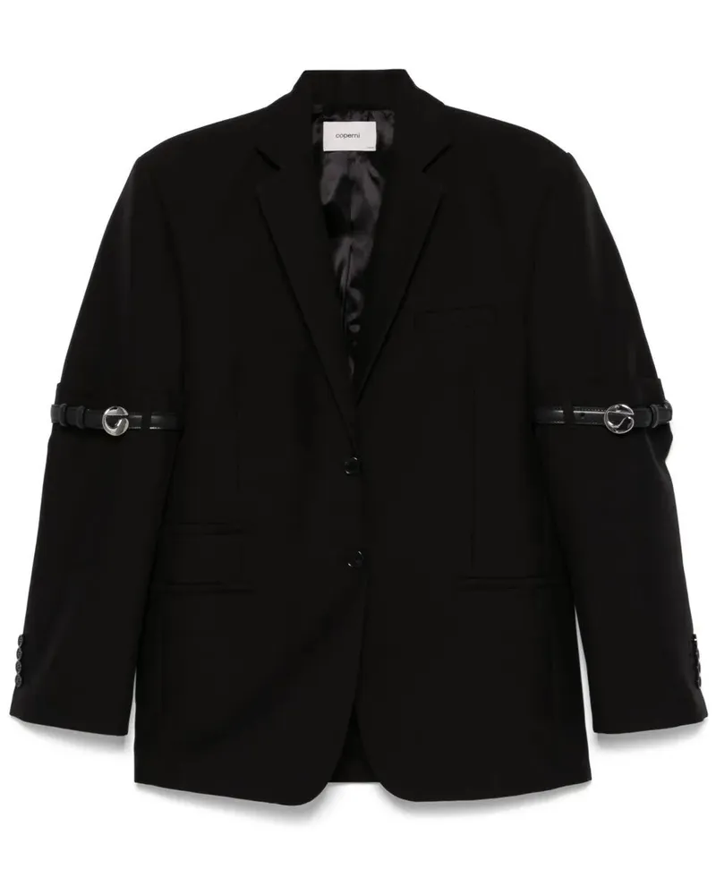 COPERNI Logo Belted Blazer Black