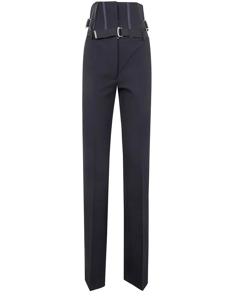 Pinko Piadina" Crepe Poly Trousers Black