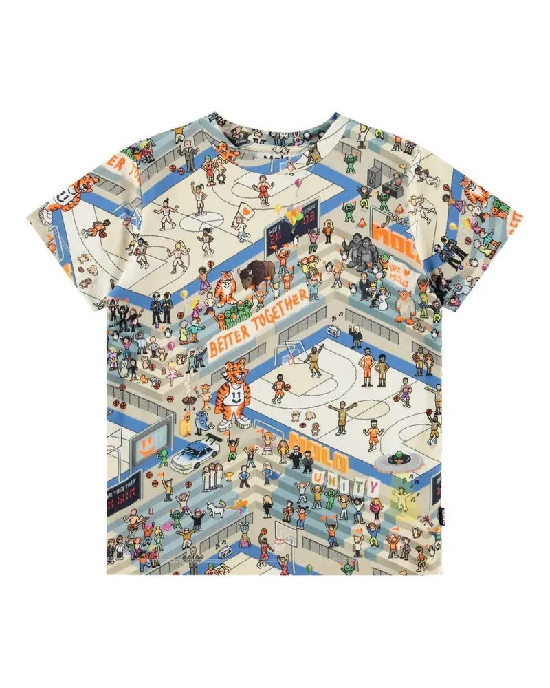 Molo Ralphie" Short Sleeves T-Shirt White