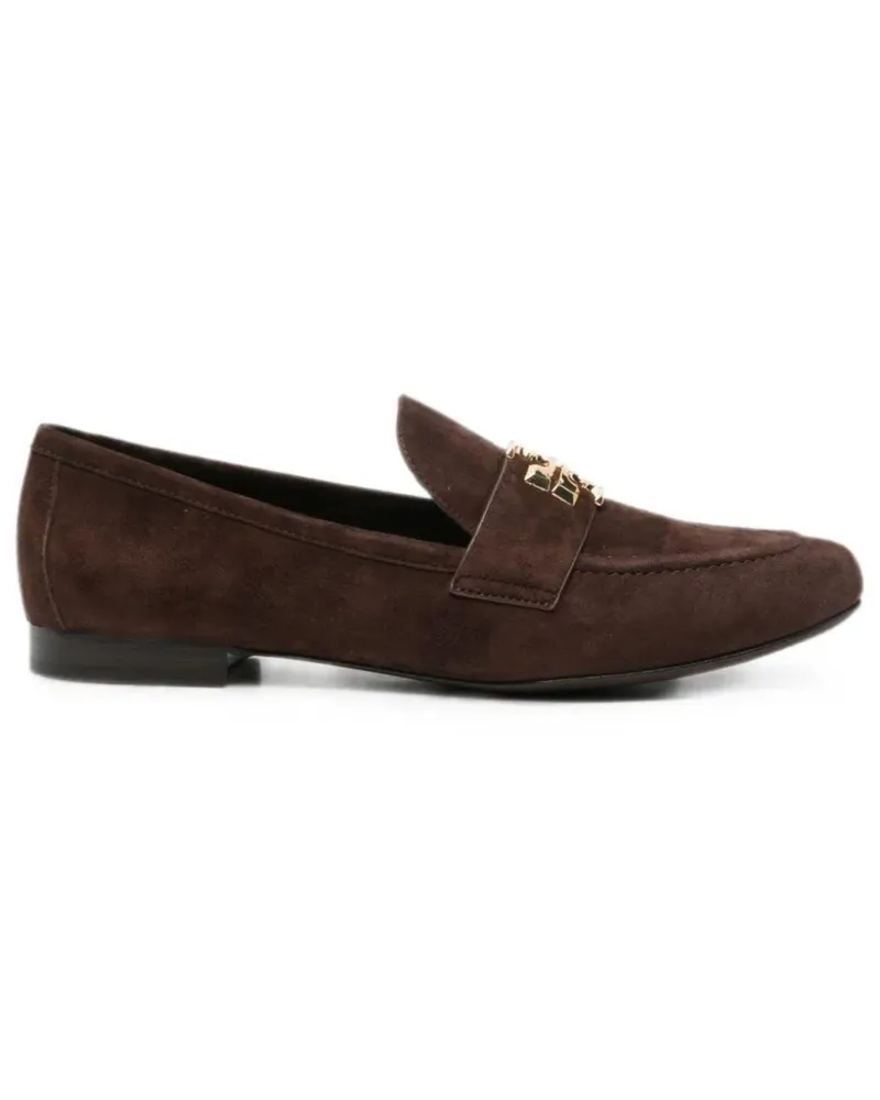 Tory Burch Loafer Shoes Gold Trim "Eleanor Brown