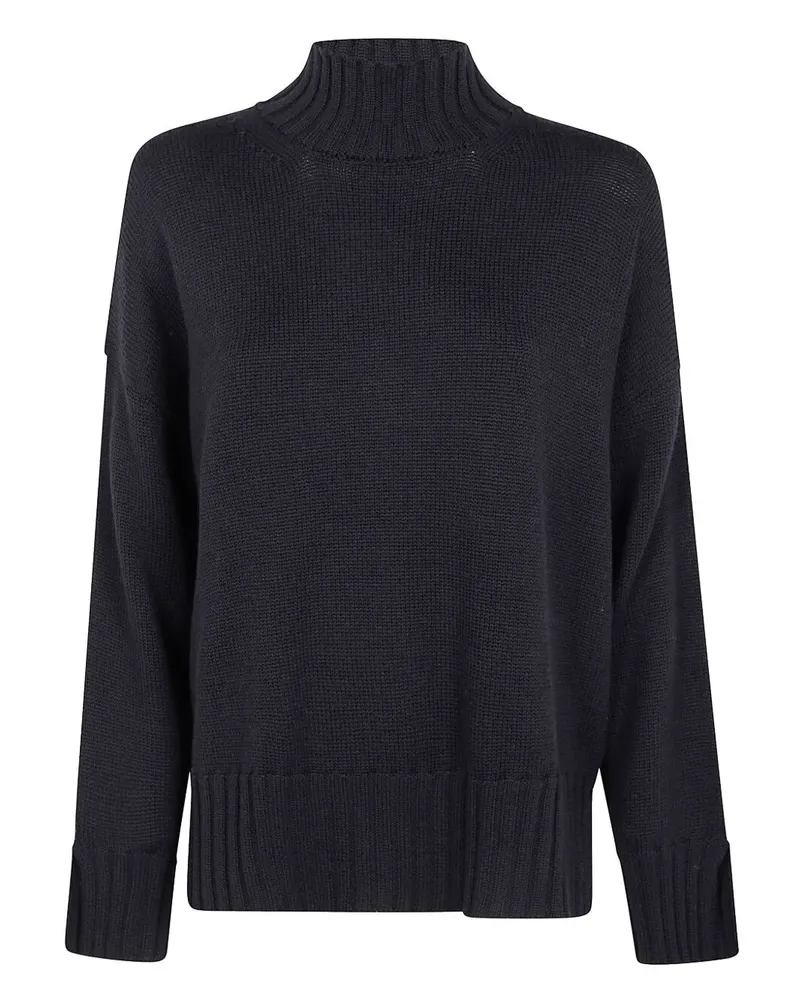 Pier Antonio Gaspari High Neck Bicolor Sweater Black