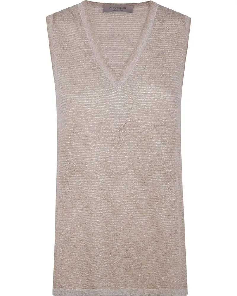 D.EXTERIOR DEGRADE LUX LONG TOP White