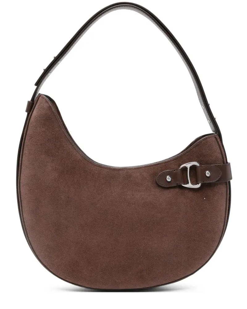 Ralph Lauren Tasha" Large Shoulder Bag Gray